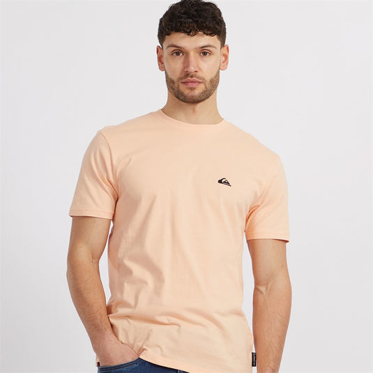 Quiksilver Men's Basic Short Sleeves T-Shirt Peach Parfait EQYZT07711-MEF0