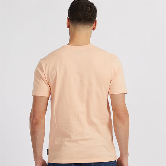 Quiksilver Men's Basic Short Sleeves T-Shirt Peach Parfait EQYZT07711-MEF0