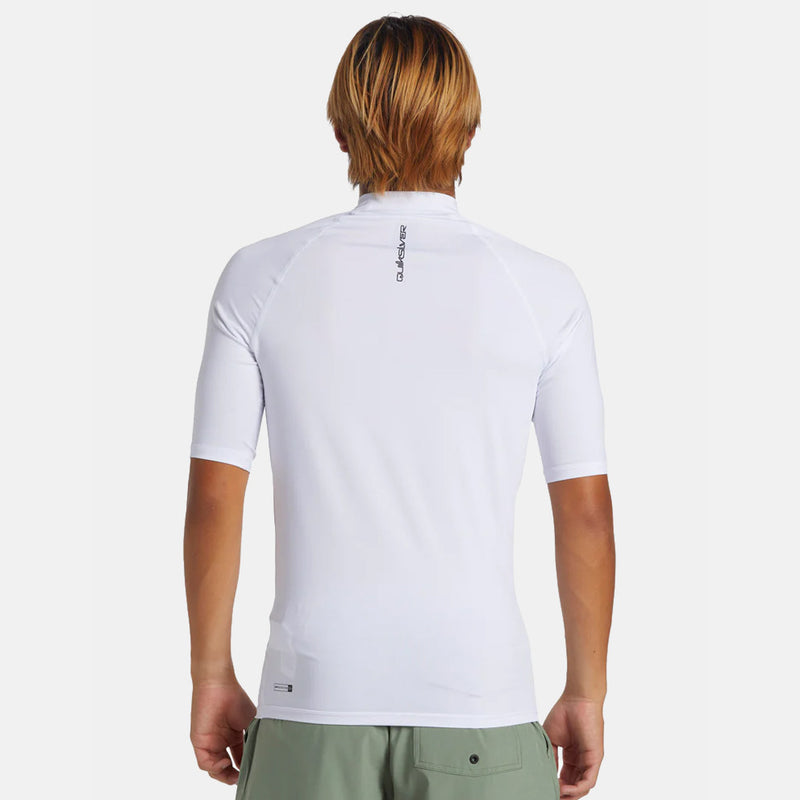 Load image into Gallery viewer, Quiksilver Men's DNA Surf Short Sleeve UPF50 Lycra T-Shirt White AQYWR03138-WBB0

