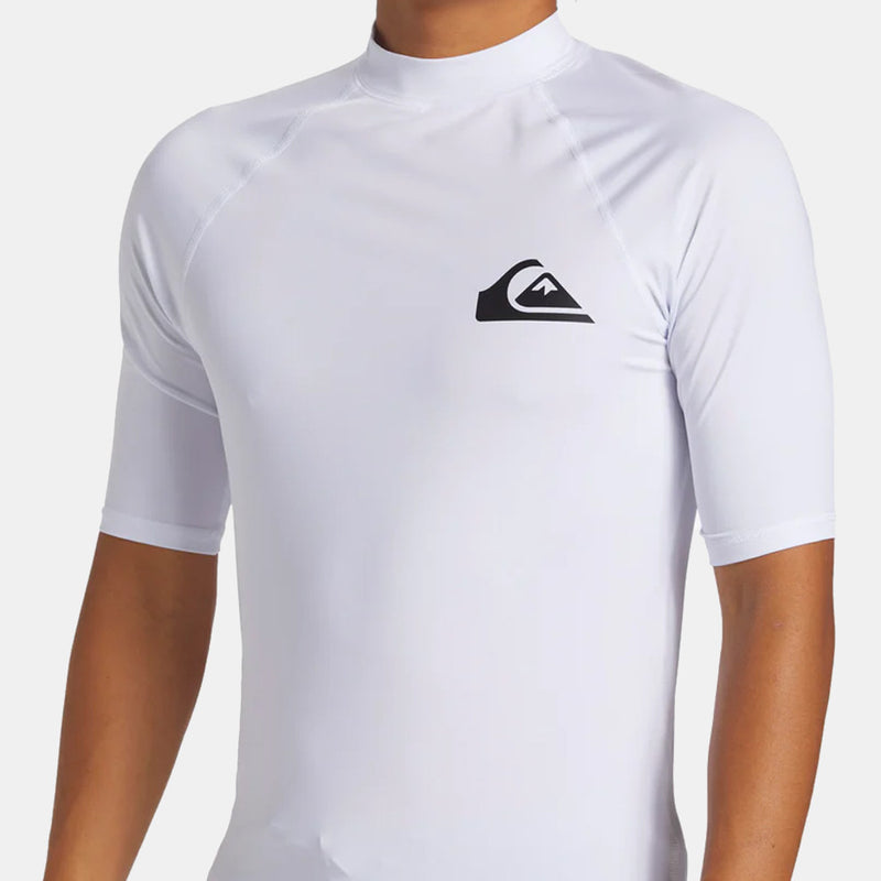 Load image into Gallery viewer, Quiksilver Men's DNA Surf Short Sleeve UPF50 Lycra T-Shirt White AQYWR03138-WBB0
