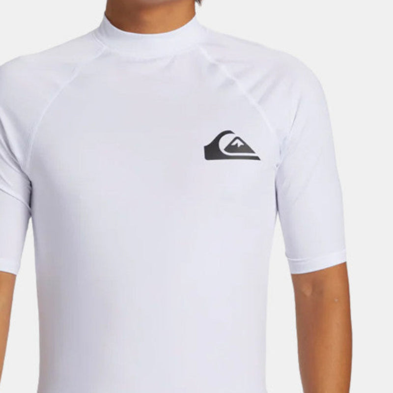 Load image into Gallery viewer, Quiksilver Men's DNA Surf Short Sleeve UPF50 Lycra T-Shirt White AQYWR03138-WBB0
