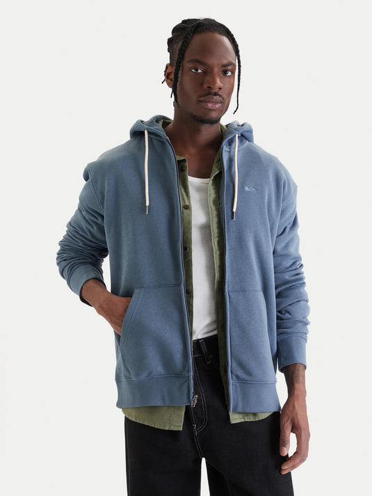 Quiksilver Men's Salt Water Full Zip Hoodie Blue EQYFT05160-BNDO