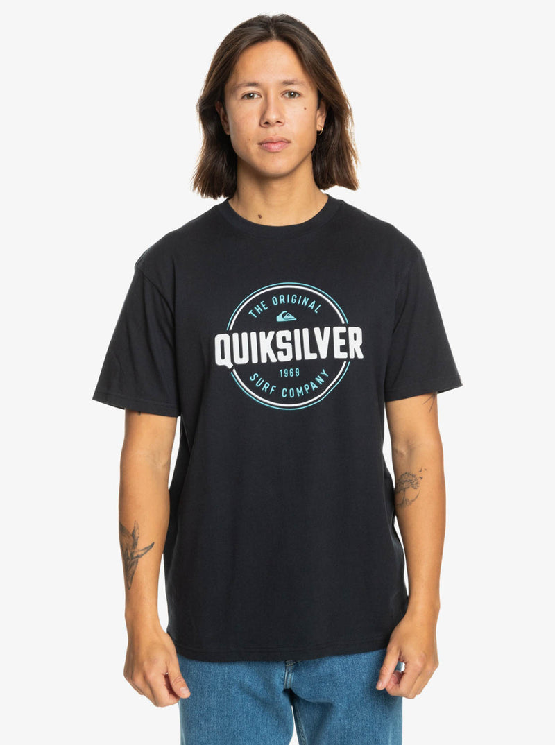 Load image into Gallery viewer, Quiksilver Men&#39;s Circle Up T-Shirt Black EQYZT07680-KVJ0
