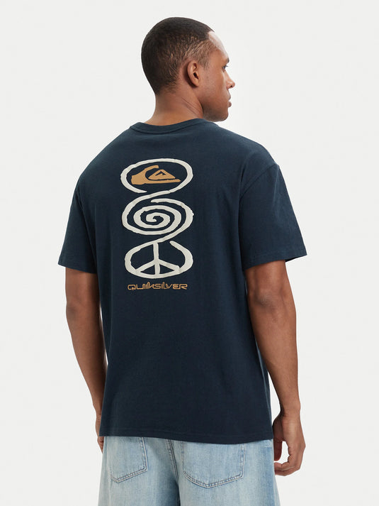 Quiksilver Men's Spiral T-Shirt Dark Navy EQYZT08304-KTP0