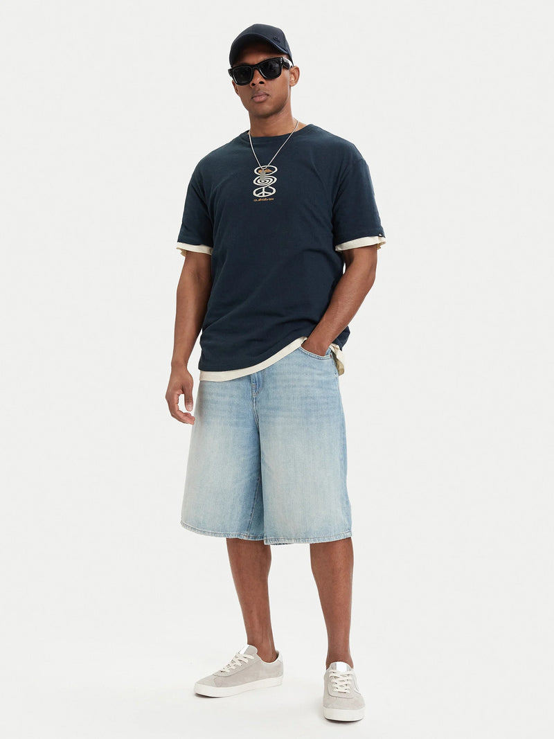 Load image into Gallery viewer, Quiksilver Men's Spiral T-Shirt Dark Navy EQYZT08304-KTP0
