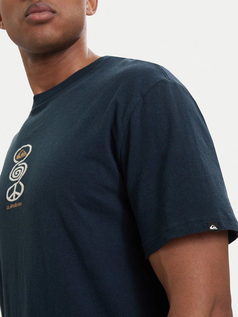 Load image into Gallery viewer, Quiksilver Men's Spiral T-Shirt Dark Navy EQYZT08304-KTP0
