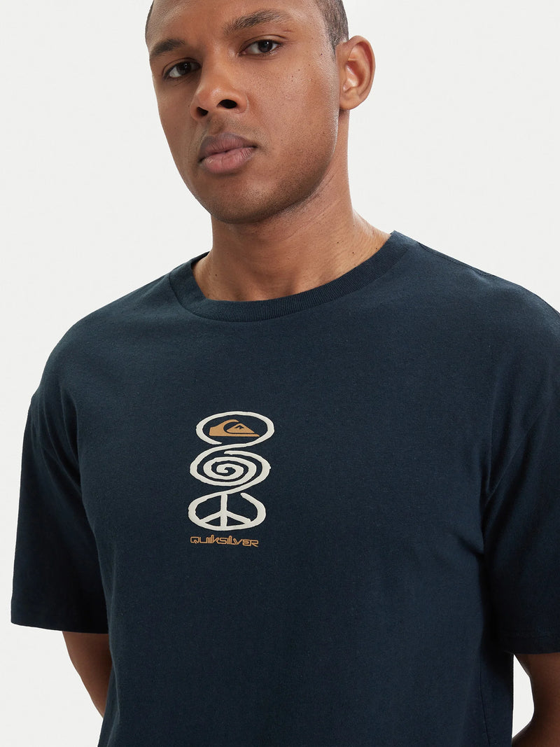 Load image into Gallery viewer, Quiksilver Men's Spiral T-Shirt Dark Navy EQYZT08304-KTP0
