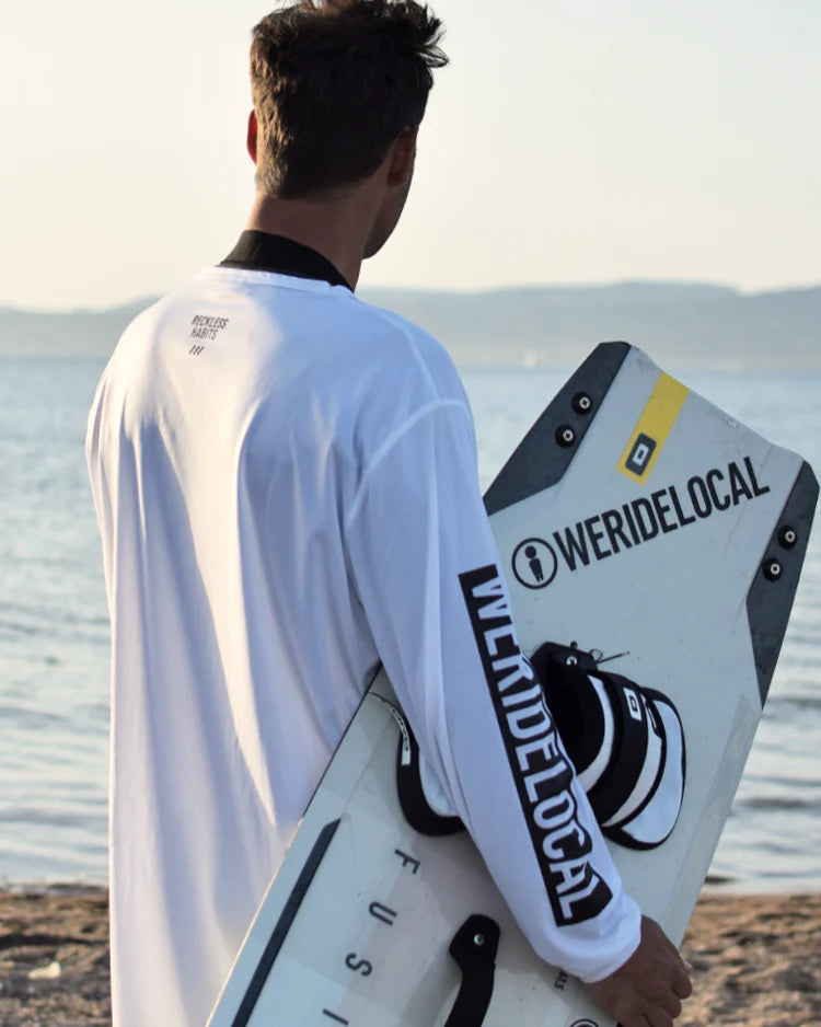 Load image into Gallery viewer, We Ride Local Men's Union Long Sleeve Rashquard White MRLSUW_SS26
