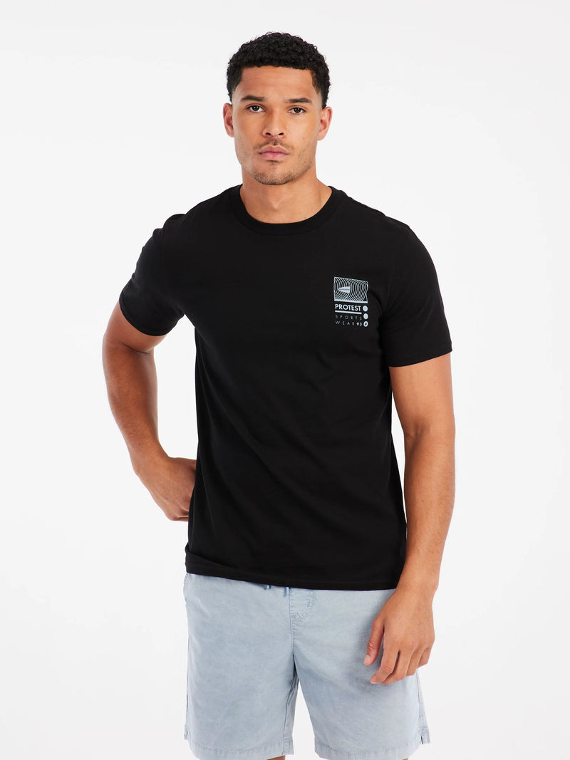 Load image into Gallery viewer, Protest Men&#39;s Keidi T-Shirt True Black 17751039-290
