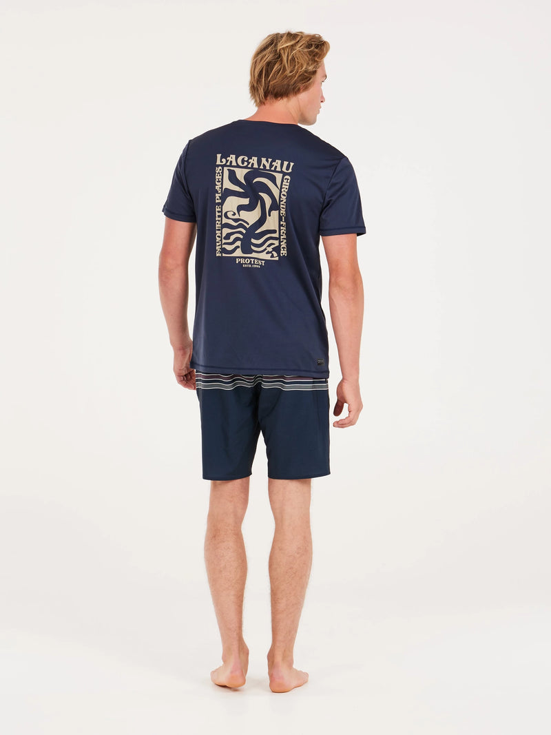 Load image into Gallery viewer, Protest Men&#39;s Foxy Surf T-Shirt Night Skyblue 7710343_906
