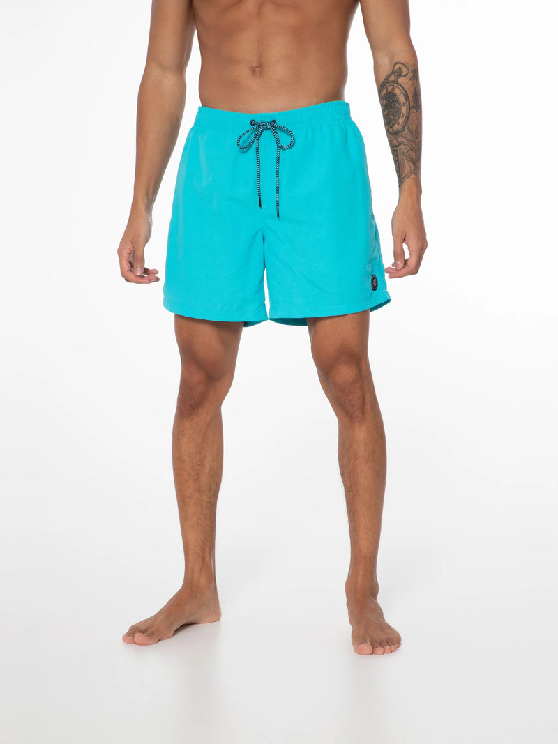 Load image into Gallery viewer, Protest Men&#39;s Faster Short Swim Shorts Cool Aqua 2711100_846
