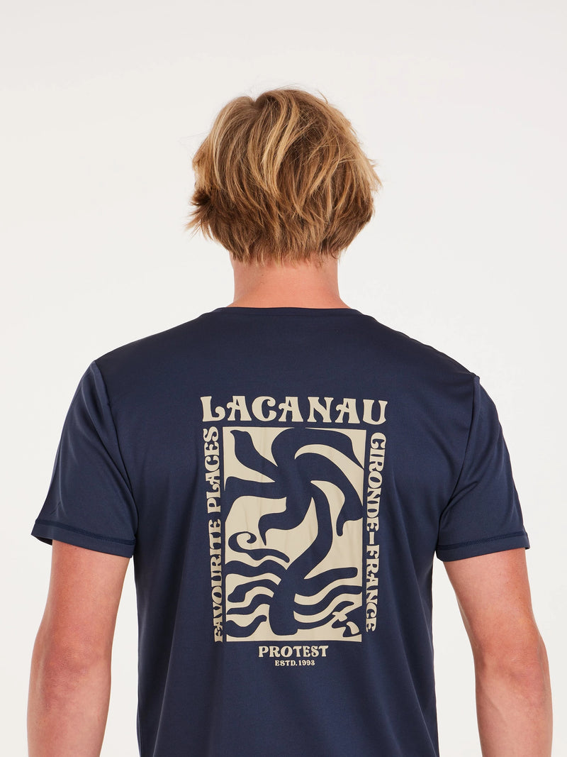 Load image into Gallery viewer, Protest Men&#39;s Foxy Surf T-Shirt Night Skyblue 7710343_906
