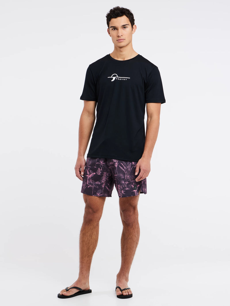 Load image into Gallery viewer, Protest Men&#39;s Legundi Surf Regular Fit T-Shirt True Black 7718100_290
