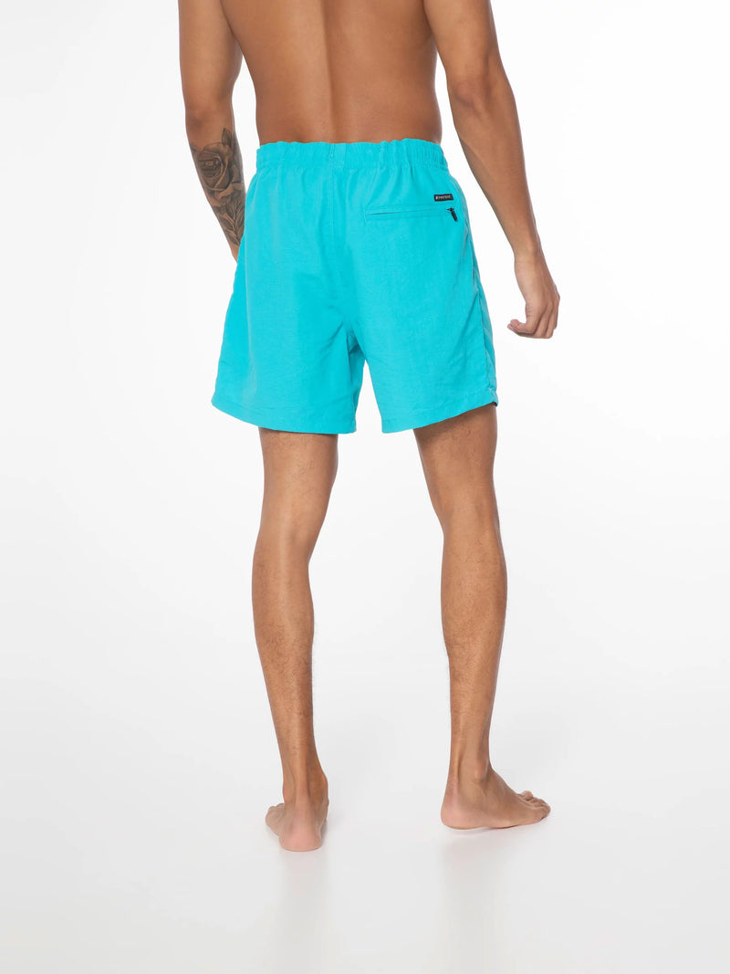 Load image into Gallery viewer, Protest Men&#39;s Faster Short Swim Shorts Cool Aqua 2711100_846
