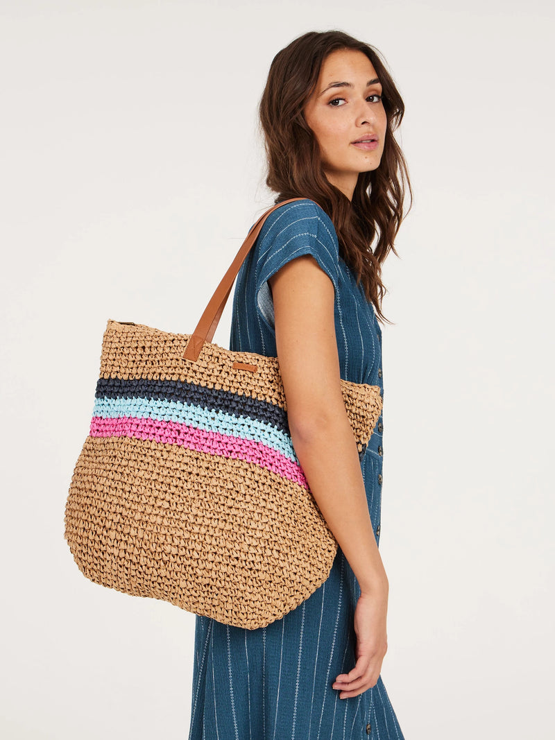 Load image into Gallery viewer, Protest Women&#39;s Jolina Beach Bag Raku Blue 9611143_394
