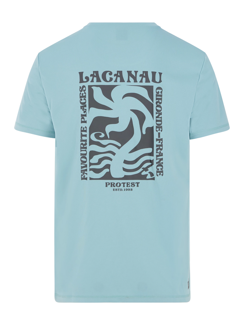 Load image into Gallery viewer, Protest Men&#39;s Foxy Surf Regular Fit T-Shirt Tourmaline Blue 7710343_789
