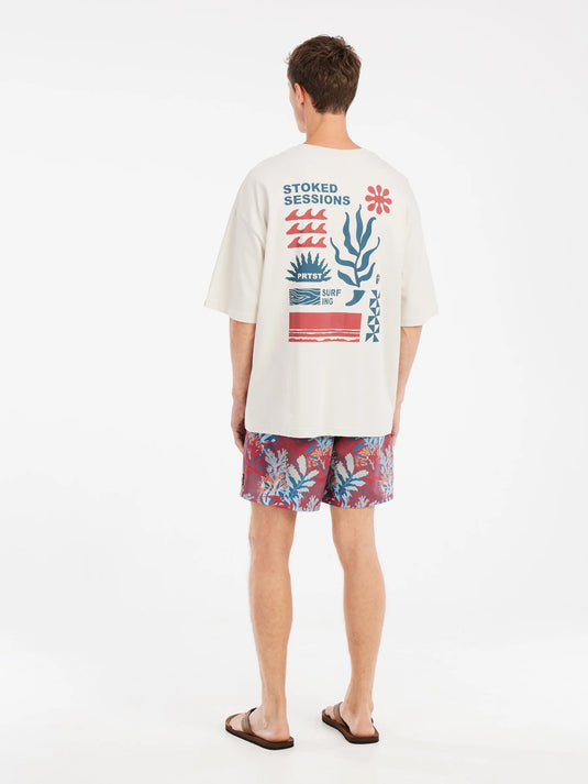 Protest Men's Code Extra Loose Fit T-Shirt Off White 17751018_106