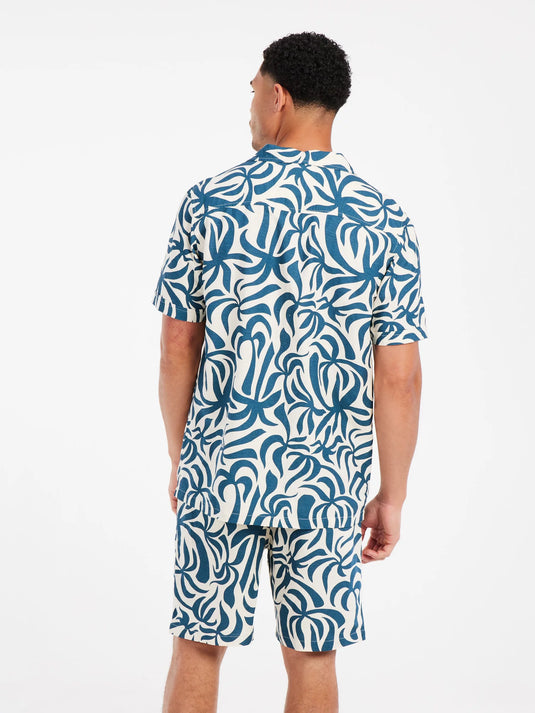 Protest Men's Dre Short Sleeve Shirt Raku Blue 15751000_394