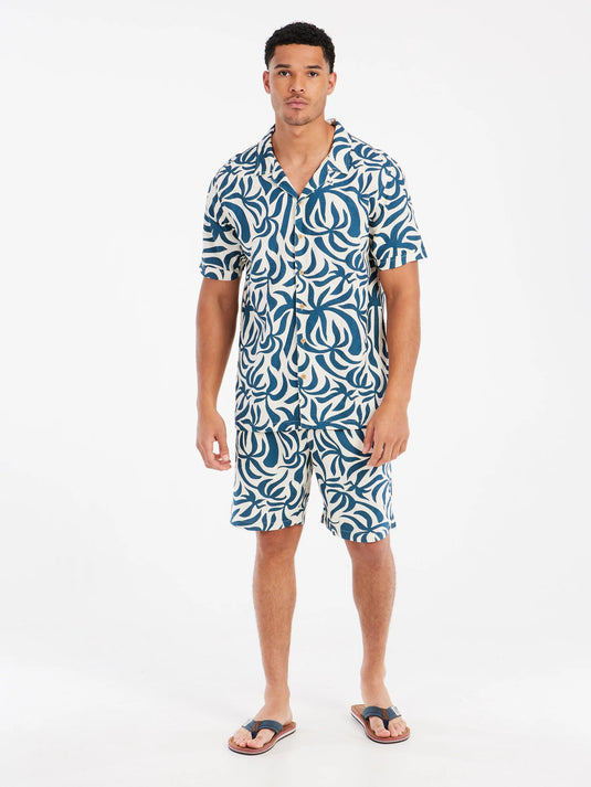 Protest Men's Dre Short Sleeve Shirt Raku Blue 15751000_394