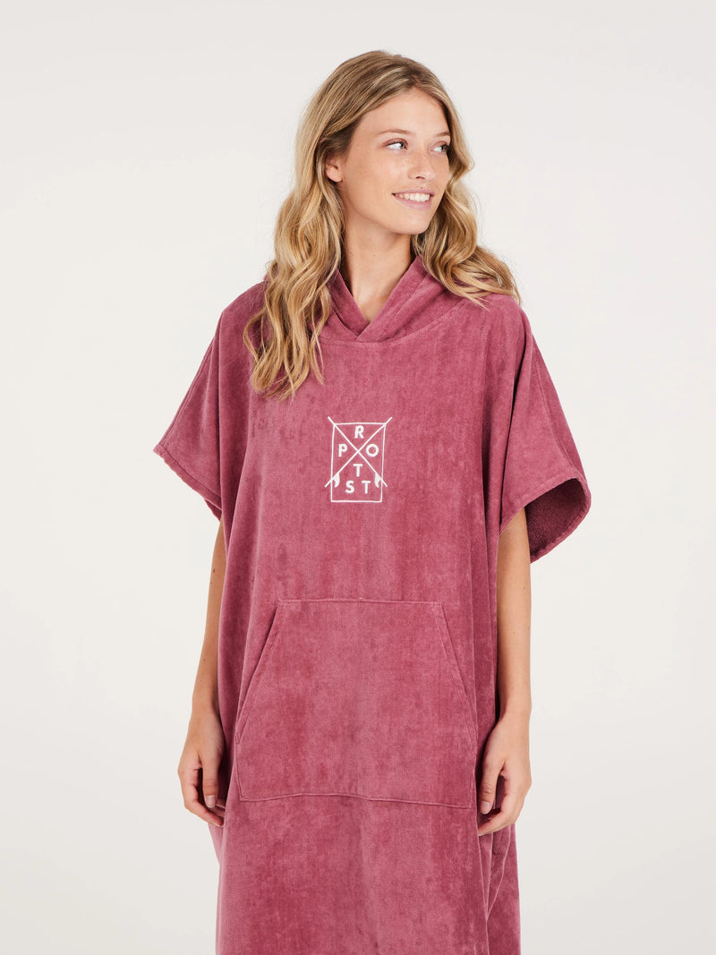 Load image into Gallery viewer, Protest Women&#39;s Dilemma Towel Poncho Deco Pink 3677500_826
