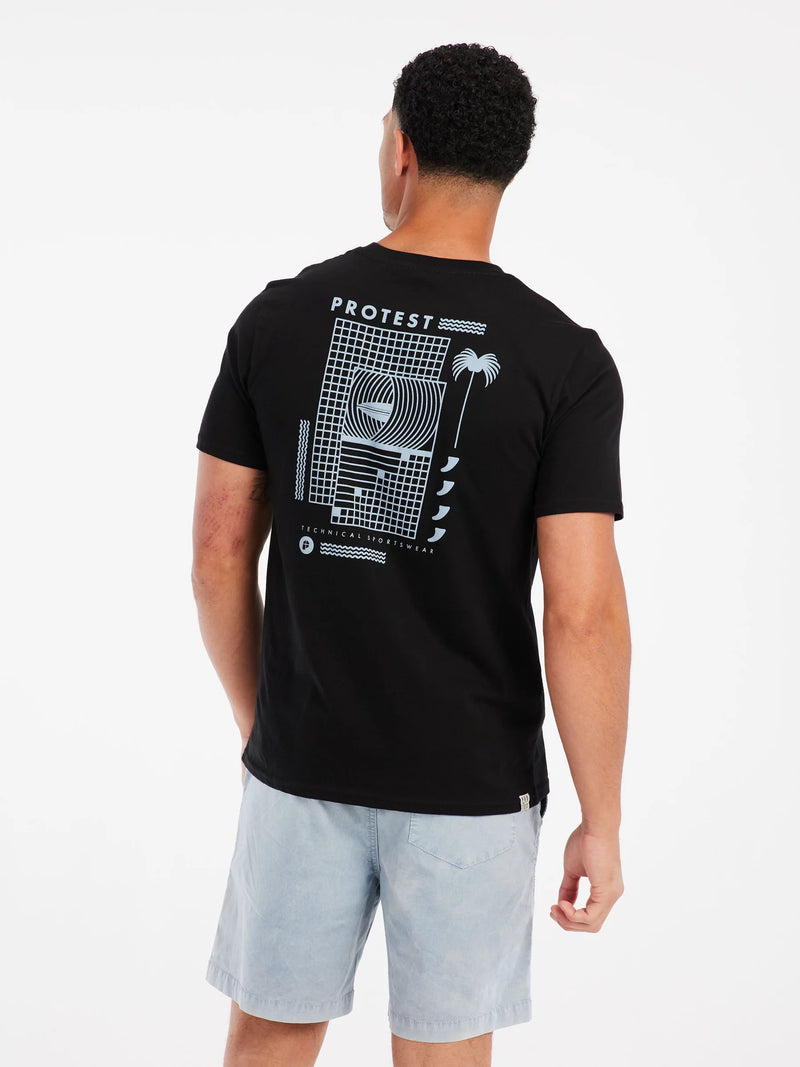 Load image into Gallery viewer, Protest Men&#39;s Keidi T-Shirt True Black 17751039-290
