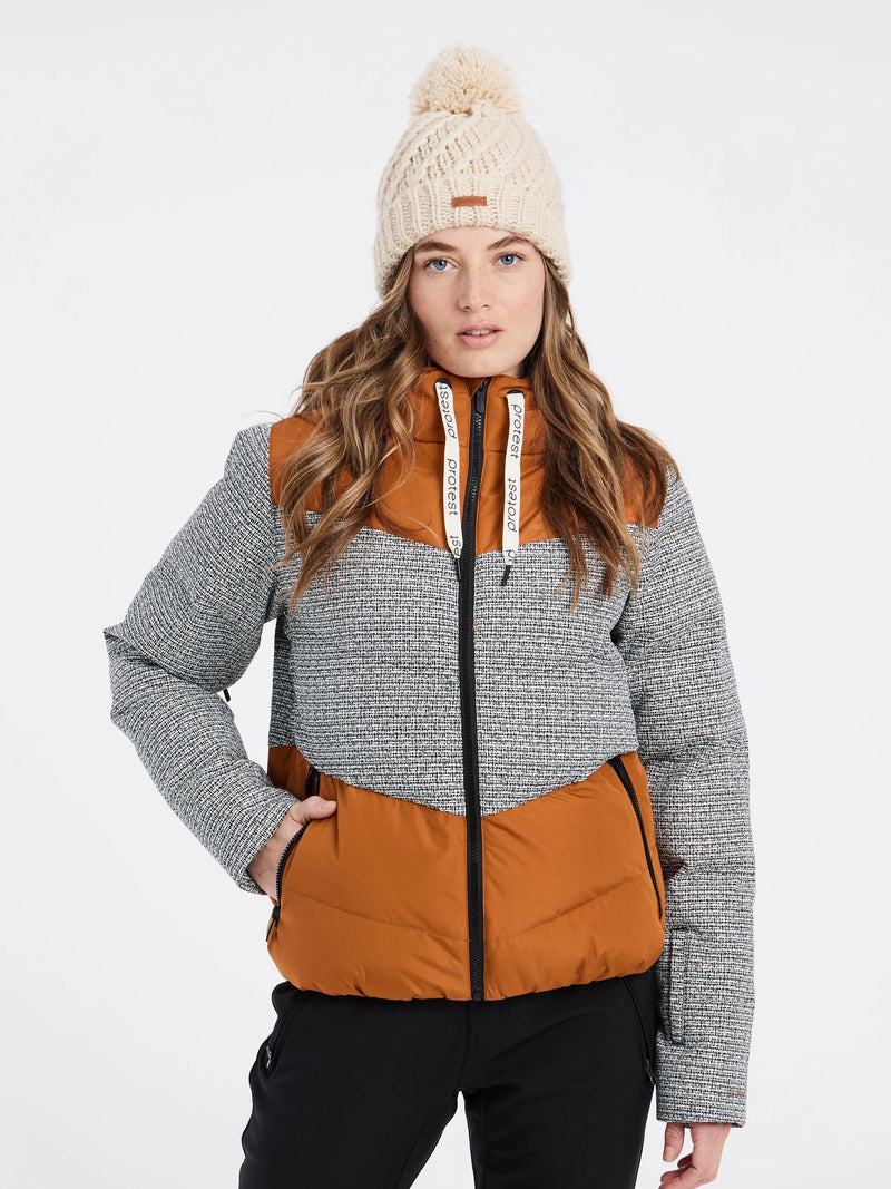 Load image into Gallery viewer, Protest Women's Kartala Ski Jacket Nutty Cognac 6610332-664
