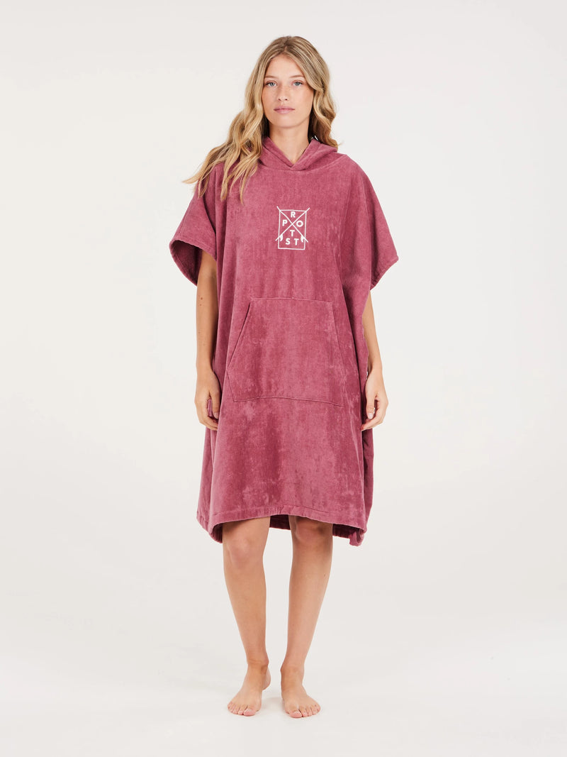 Load image into Gallery viewer, Protest Women&#39;s Dilemma Towel Poncho Deco Pink 3677500_826
