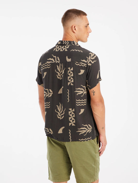 Protest Men's Bucco Short Sleeve Shirt Deep Grey 15751001_899