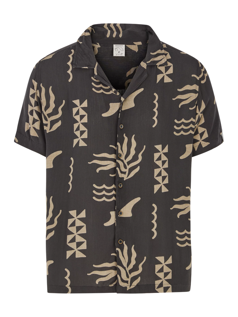 Load image into Gallery viewer, Protest Men&#39;s Bucco Short Sleeve Shirt Deep Grey 15751001_899

