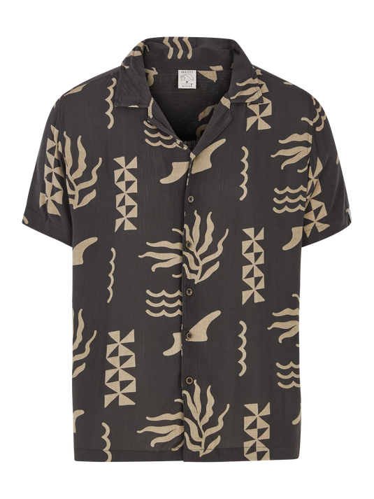 Protest Men's Bucco Short Sleeve Shirt Deep Grey 15751001_899