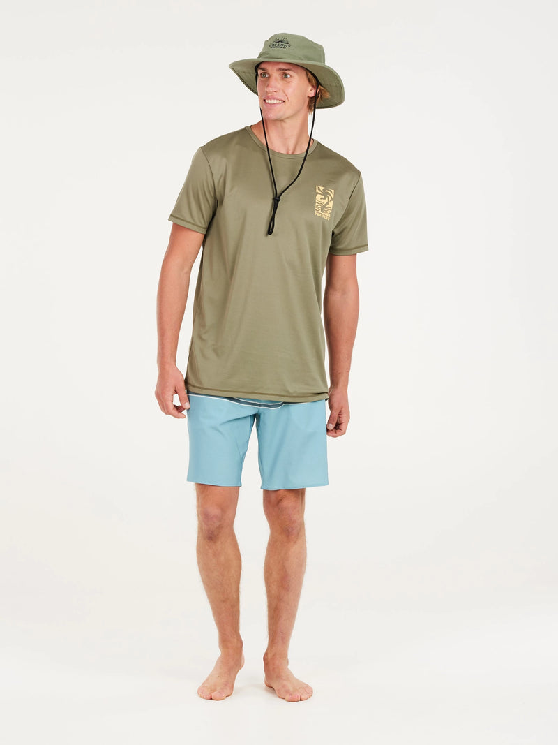 Load image into Gallery viewer, Protest Men&#39;s Foxy Surf T-Shirt Artichoke Green 7710343_476

