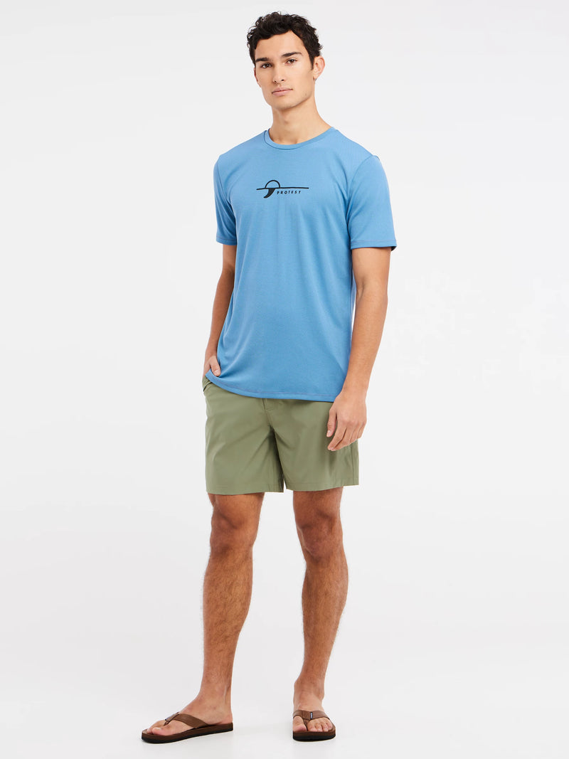 Load image into Gallery viewer, Protest Men&#39;s Legundi Surf Regular Fit T-Shirt River Blue 7718100_511
