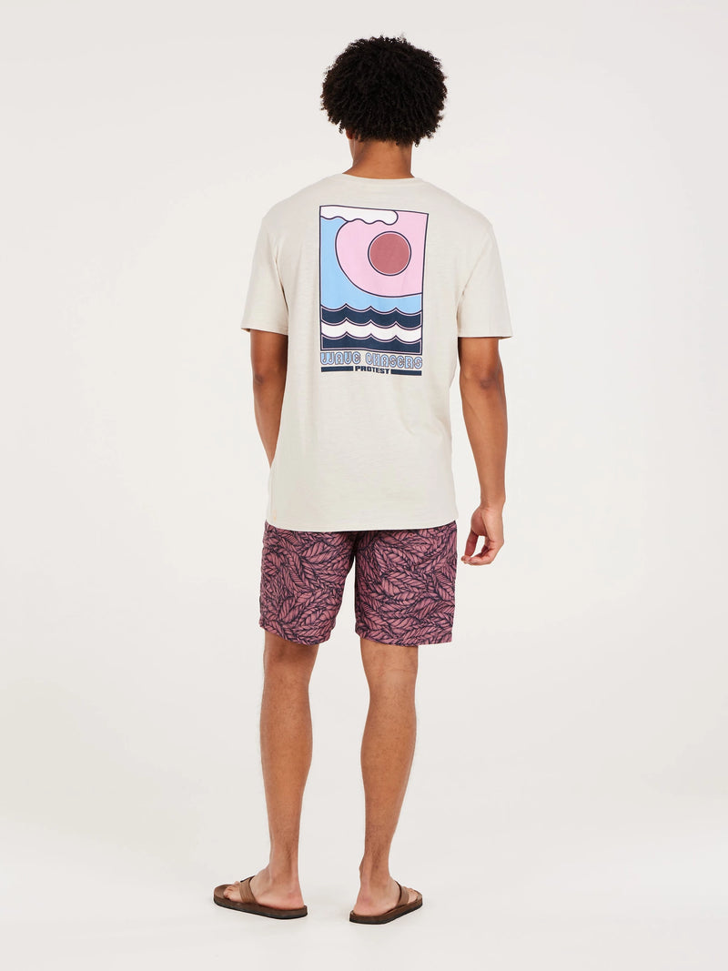 Load image into Gallery viewer, Protest Men&#39;s Rudge Loose Fit T-Shirt Kitoffwhite 1711743_106
