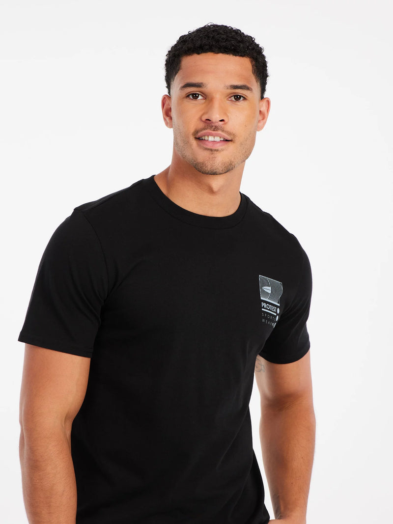 Load image into Gallery viewer, Protest Men&#39;s Keidi T-Shirt True Black 17751039-290
