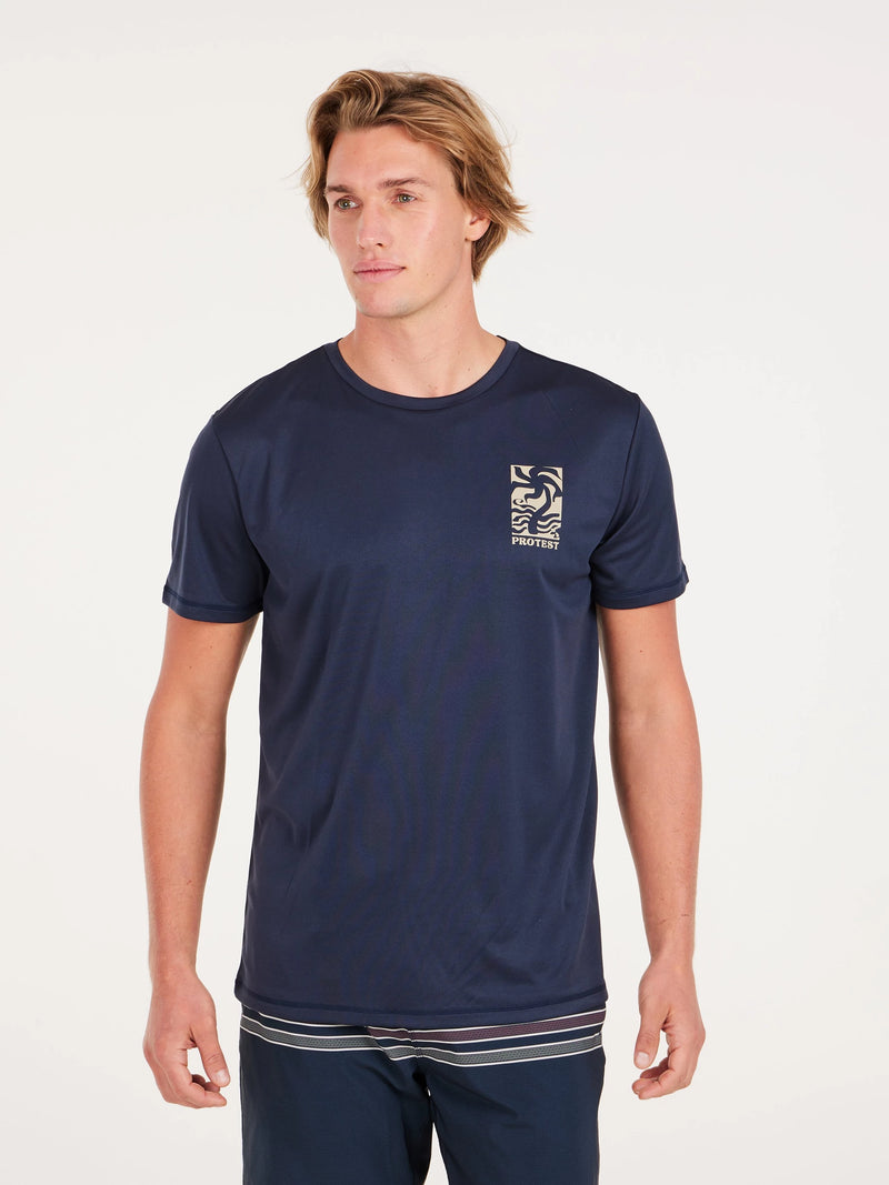 Load image into Gallery viewer, Protest Men&#39;s Foxy Surf T-Shirt Night Skyblue 7710343_906
