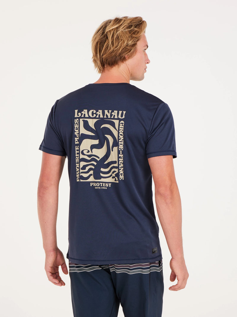 Load image into Gallery viewer, Protest Men&#39;s Foxy Surf T-Shirt Night Skyblue 7710343_906
