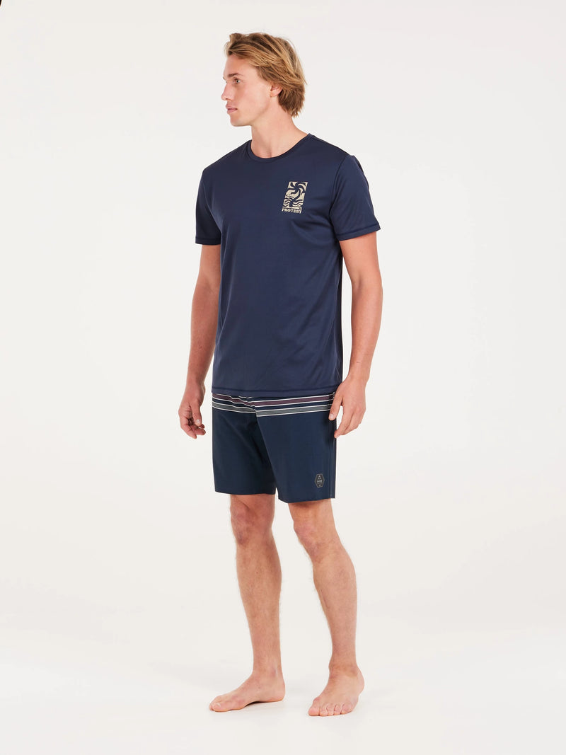 Load image into Gallery viewer, Protest Men&#39;s Foxy Surf T-Shirt Night Skyblue 7710343_906
