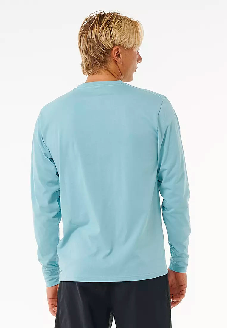 Load image into Gallery viewer, Rip Curl Men&#39;s Icons Of Surf UPF Long Sleeve T-Shirt Dusty Blue 12EMRV-3458
