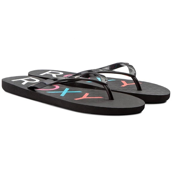 Load image into Gallery viewer, Roxy Women&#39;s Sandy Sandals Black/Multi ARJL100438-BL0
