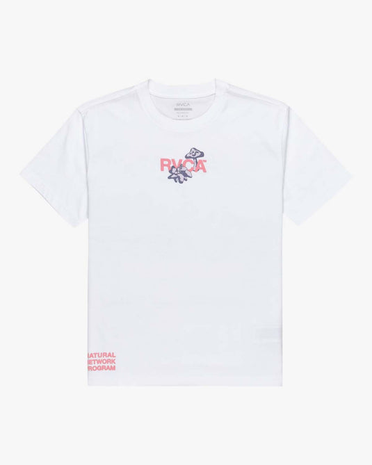 RVCA Men's Natural Network T-Shirt White EVYZT00246-WHT