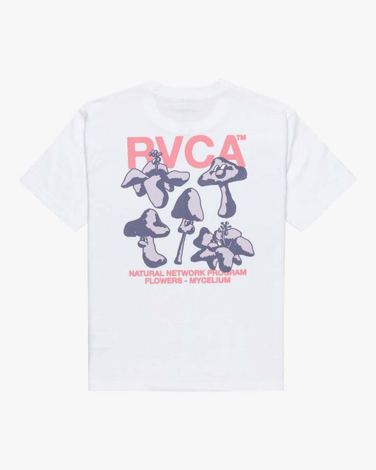 RVCA Men's Natural Network T-Shirt White EVYZT00246-WHT