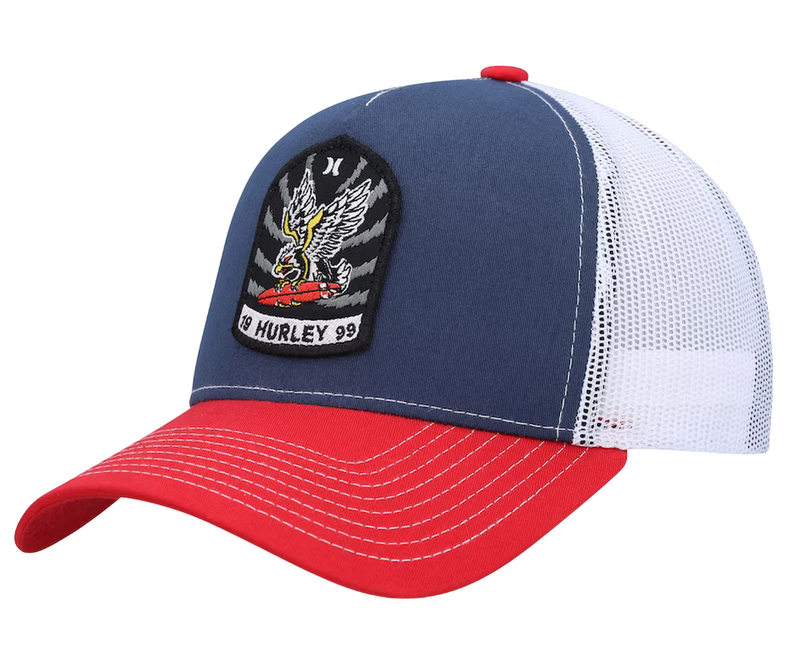 Load image into Gallery viewer, Hurley Men&#39;s Wild Things Trucker Hat Red HIHM0225-414
