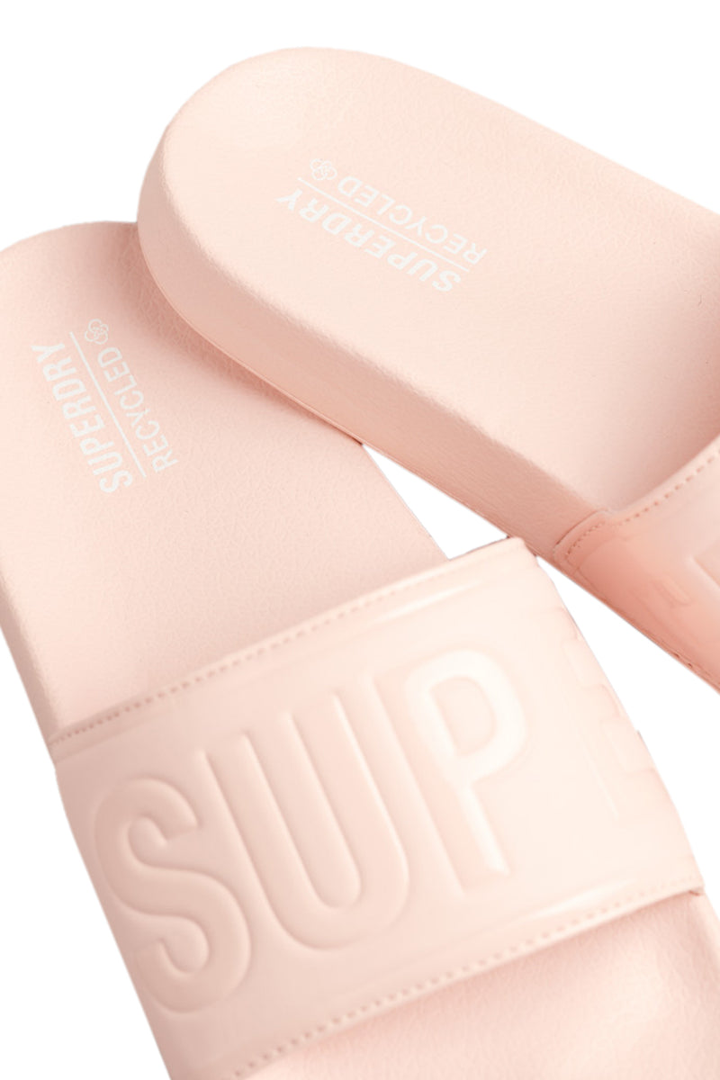 Load image into Gallery viewer, Superdry Women&#39;s Code Core Vegan Pool Slide Pink Pesca WF310184A-8DB
