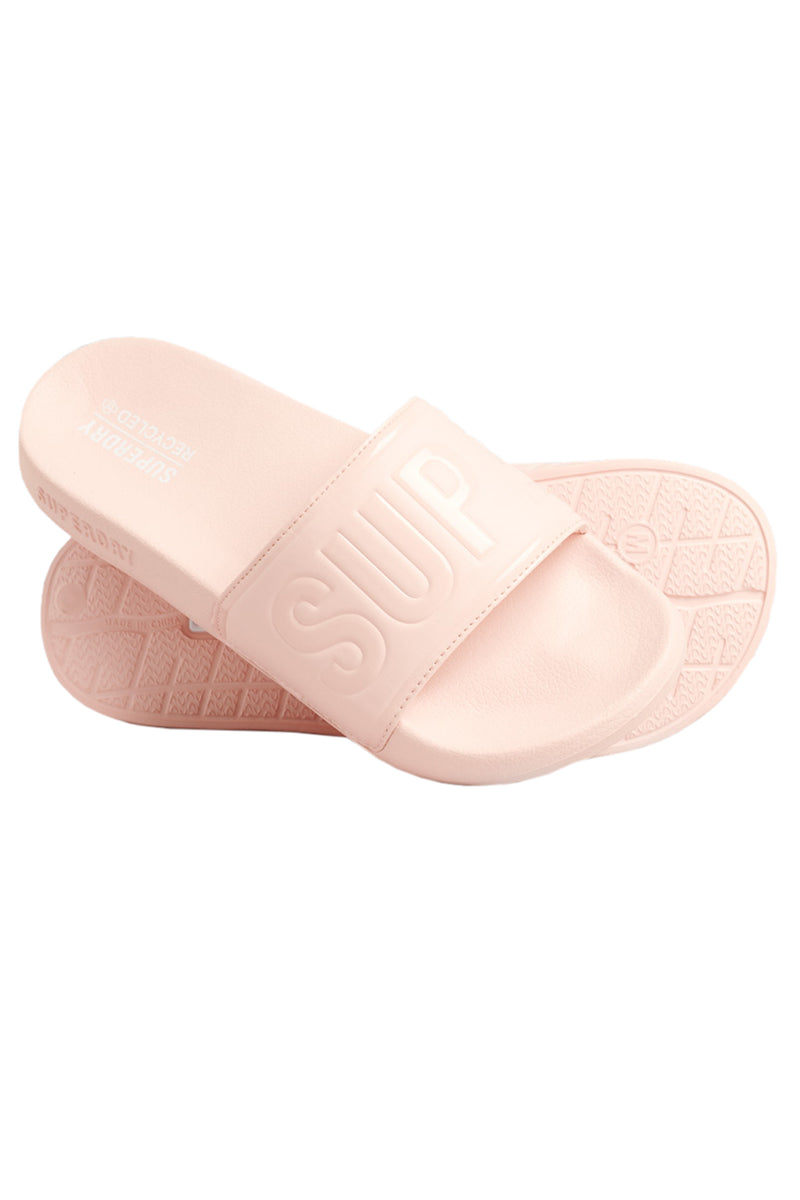 Load image into Gallery viewer, Superdry Women&#39;s Code Core Vegan Pool Slide Pink Pesca WF310184A-8DB
