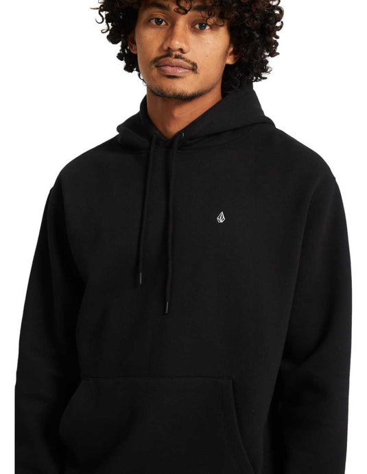 Volcom Men's Single Stone Hoodie Black A4112514-BLK