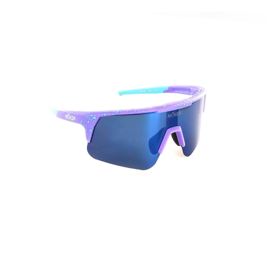 Moken Unisex Strato Sunglasses Violet/Blue MKNH22-PUR-FBLU