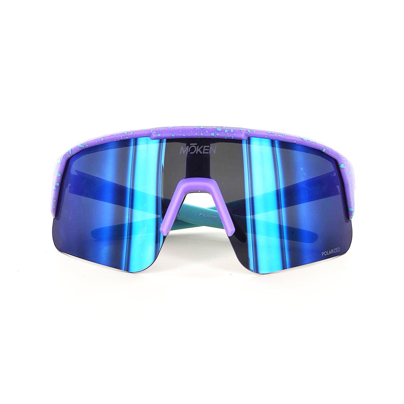 Load image into Gallery viewer, Moken Unisex Strato Sunglasses Violet/Blue MKNH22-PUR-FBLU
