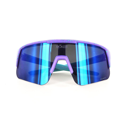 Moken Unisex Strato Sunglasses Violet/Blue MKNH22-PUR-FBLU