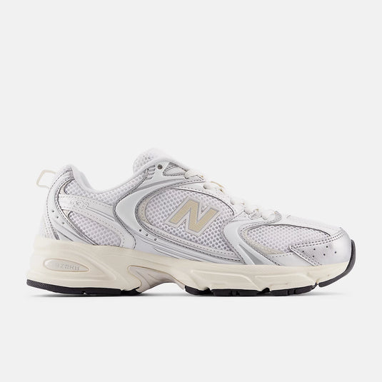 New Balance Women's 530 Shoes Silver Metallic/Linen U530ESB