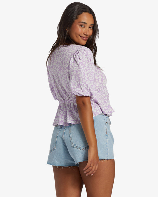Billabong Women's Riley Denim Shorts Faded Indigo Fray UBJDS00103-BGJW